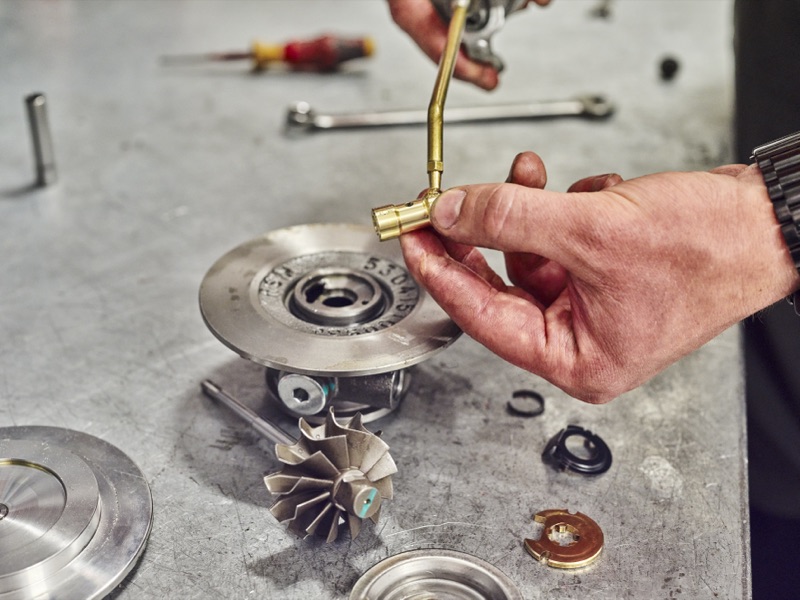 Turbolader Montage nach erfolgreicher Reparatur